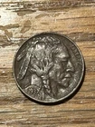 1937-P Buffalo Nickel AU Details Dark Toned
