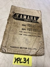 Yamaha 50 FS1 FS1-DX Fizzy 1977 catalogue pièces détachées moto