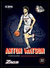 2023-24 ONIT Athlete Anton Watson #25 Icon Series Gonzaga Bulldogs