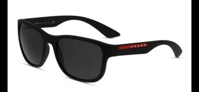 Prada Linea Rossa 01US Sunglasses DGO5SO Rubberized Black AUTHENTIC w Hard Case