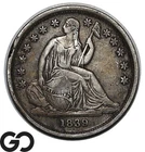1839-O Seated Liberty Dime, Tougher Choice XF New Orleans Mint Issue
