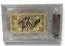 Daniel Radcliffe Signed Hogwarts Ticket Harry Potter Authentic Autograph Beckett