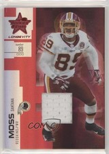 2007 Leaf Rookies & Stars Longevity Ruby Materials 198/250 Santana Moss #13 2u3