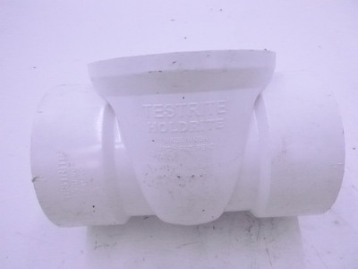 TestRite TRPVC4A 4'' PVC DWV Test/Cleanout Tee Fitting Connector SEE DESC