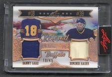 2022 Leaf Art of Hockey Danny Gare Dominik Hasek Dual Patch /45 Retired Remnants