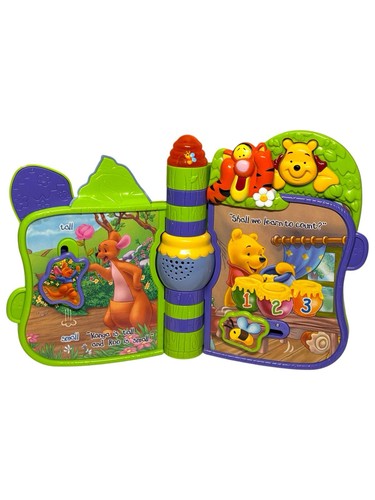 VTech 2004 Winnie the Pooh Slide n Learn Storybook Interactive Singing Book - Picture 4 of 5