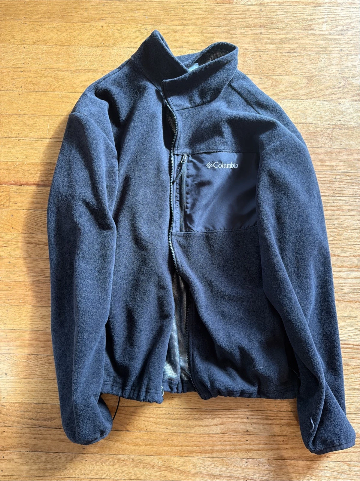 Columbia Omni-Heat Fleece Zip Up Jacket, Size XXL, Black