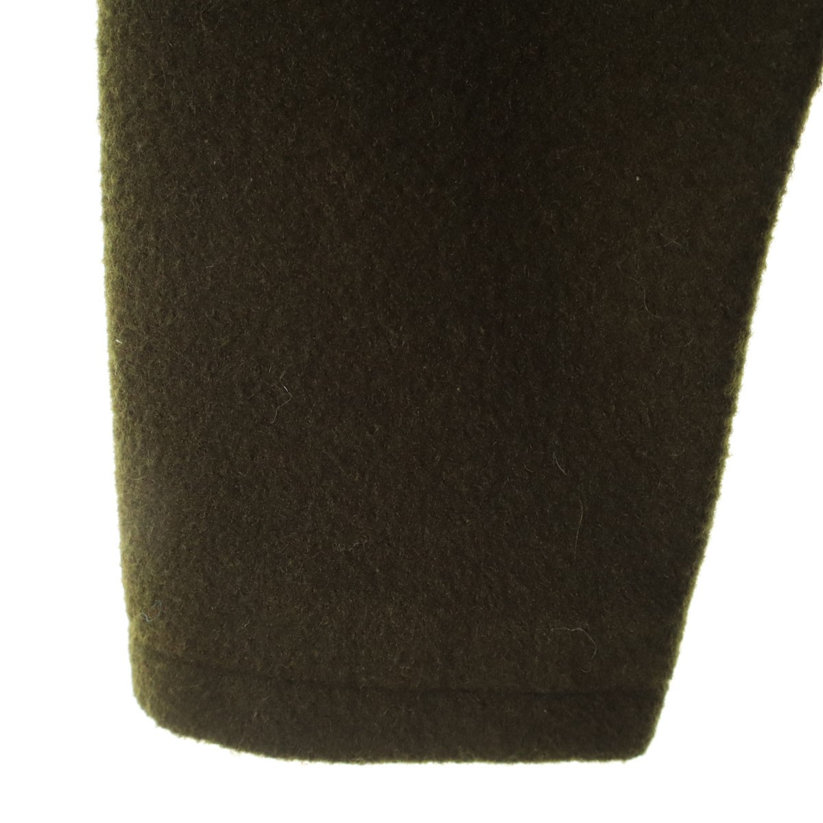 AMERI UNDRESSED 3WAY Blanket Wool coat F khaki Wo… - image 3