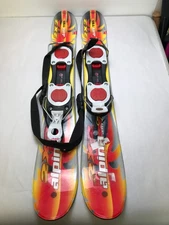 Alpina 2x2 Ski Snow Blades 35In with Bindings Snowboard Powder Trick skis