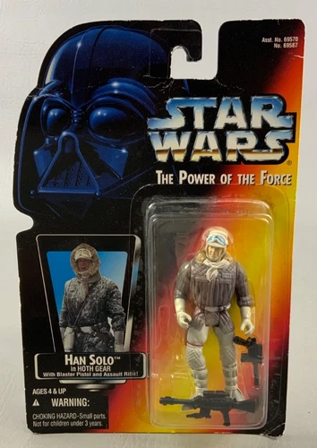 Kenner Star Wars Power of the Force Han Solo in Hoth Gear NEW SEALED on CARD!