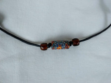 Ethnic Tribal Surfer Beaded Pendant Necklace 28" Adj Gift US Seller New Gift