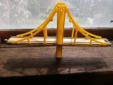 BRIO Thomas Wooden Railroad Suspension Bridge Yellow 14" 7" Puzzle Train Track