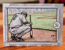 2025 Topps Museum Derek Jeter 1/1 Original Art Canvas Farewell Tribute