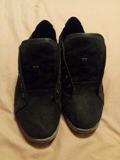 Women's Black Clark Cloudsteppers Shoes No Shoe Strings