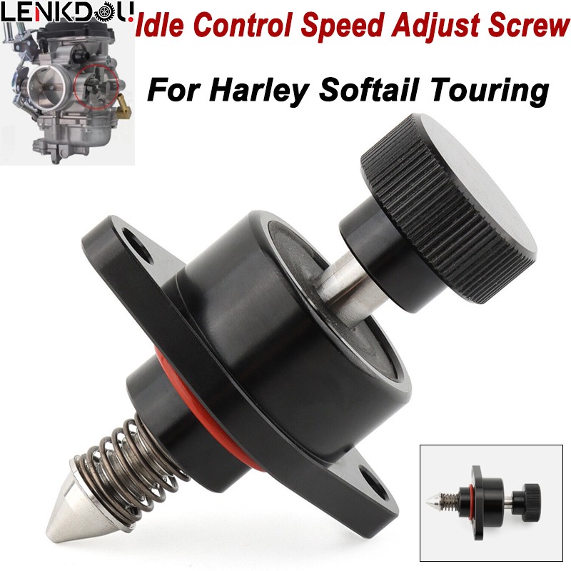 For Harley Adjustment Idle Speed Screw Softail Touring Road Glide