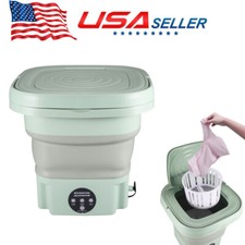 Portable Washing Machine Mini Washer Foldable Washer Small Spin Dryer Travel 8L 
