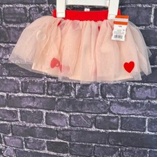 Cat  Jack 18 Months Girls' Heart Tutu Skirt Multiple layers Pink Red