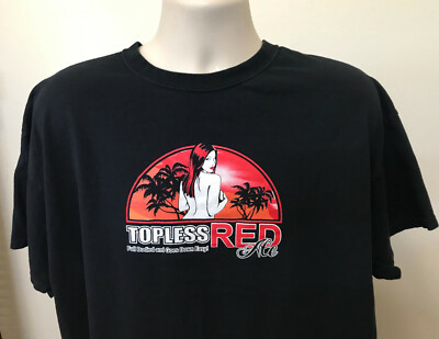 Beer T shirts Topless Red Ale T shirt XL Unisex T shirts Black Graphic T shirts 