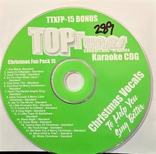 15   CHRISTMAS TOP TUNES  KARAOKE CDG LOT VA