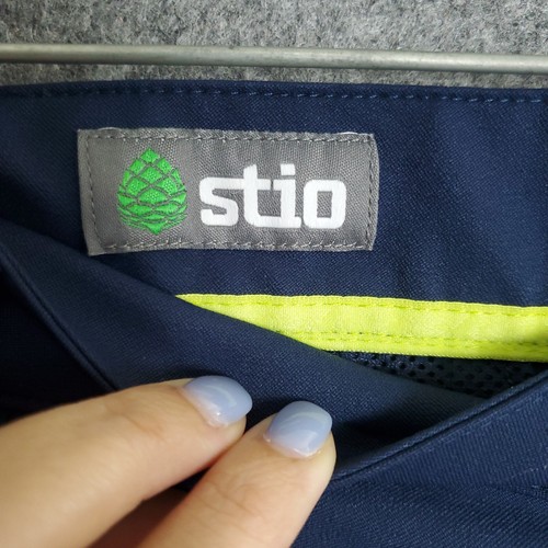 Stio Pants Men's 40R 38x32 Navy Organic Hiking Pockets Outdoors Straight Solid - Picture 4 of 18