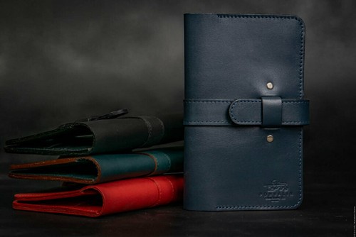 Cartera de cuero grande POHVALIN Cartera de viaje - Imagen 5 de 17