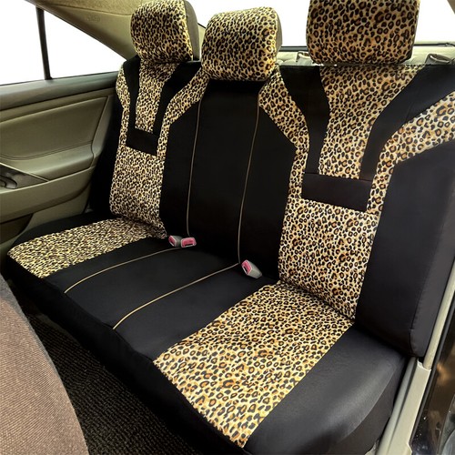 Leopard Car Seat Covers Car interior Airbug Compatible Universal Fits for Cars - Picture 20 of 23