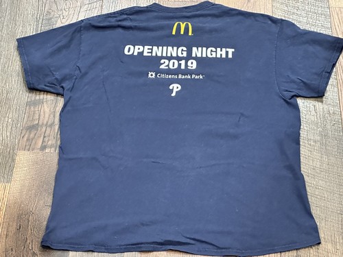 Philadelphia Phillies MLB Blue 2019 Opening Night Tee Shirt SGA Size XL - Picture 5 of 7