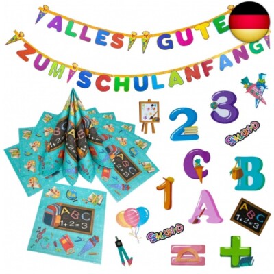 Oblique Unique  Schuleinführung Schulanfang Einschulung Deko Set für Jungs und M