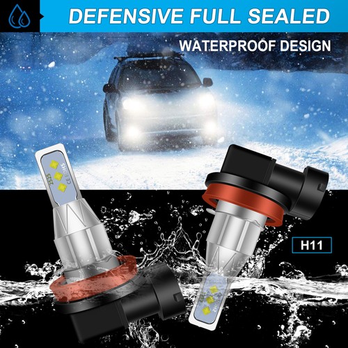 For Ram 1500 2500 2019-2020 Pickup 2pc H11 Fog Light 6000k White Best Brightness - Picture 5 of 12
