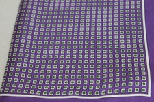 David Donahue Men's Purple Geometric Pocket Square