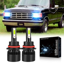 For Ford F-350 F-250 F-150 1987-1991 8000k 9004 Led Headlight Bulbs Hilow Beam For Ford F-350 F-250 F-150 1987-1991 8000k 9004 Led Headlight Bulbs Hilow Beam