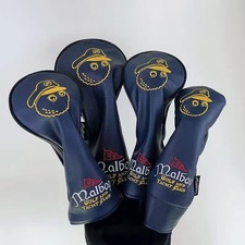 Malbon Golf Club Headcovers Driver Woods Cover Head Ball Covers Protection Set//