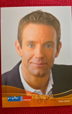 Original Autograph by Peter Imhof, Colour Picture Card, Postcard Size