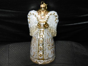 details hallmark blown ornament heritage decorative angel glass