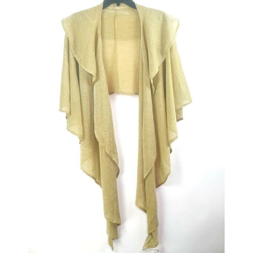Cejon Double Draped Metallic Sparkle Evening Wrap Ch Color OS New Party Cocktail - Picture 2 of 12
