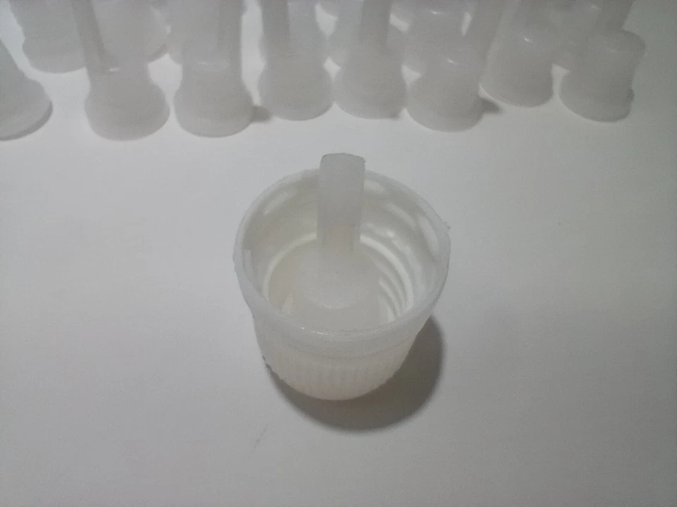 Lote (25) 5 ml NUEVO Botellas de Aceite Esencial de Vidrio Grueso Azul Frascos con Cuentagotas y Tapas Foto 3 de 4