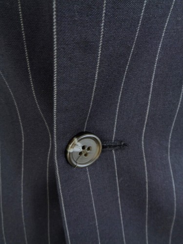 42L Striped Sport Coat Patrick James Mens 3 Button Ventless Jacket Wool - Picture 10 of 20