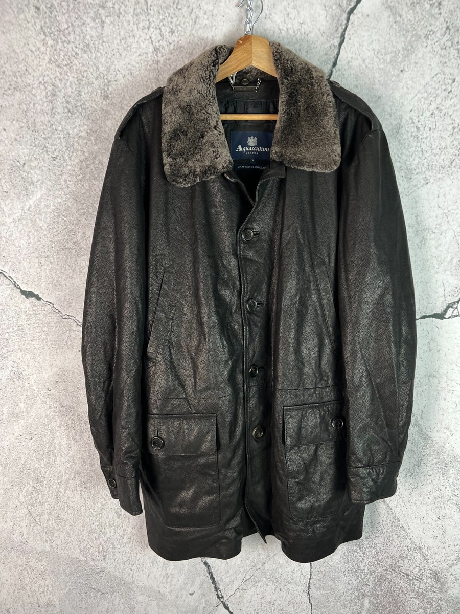 Designer Aquascutum British High-End Luxury Genuine Leather Cot 