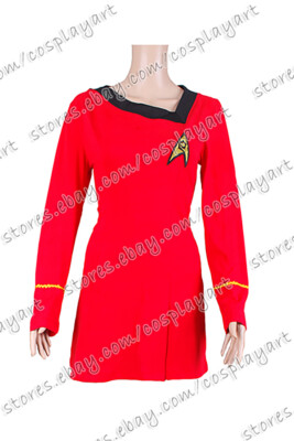 star trek red dress Costume for Star Trek TOS Cosplay The Female Duty Red Dress Uniform  Beautiful