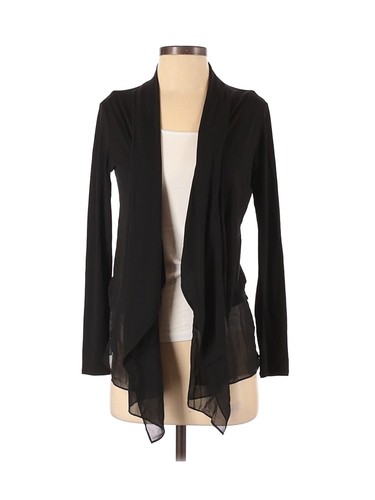 Eileen Fisher Women Black Silk Cardigan XS
