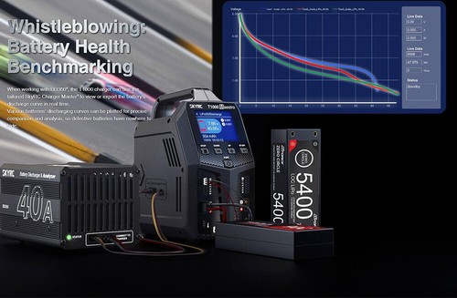 SKYRC T1000 RC Battery Charger for 1-6S Lipo Balance Charger/Discharger Maestro - Picture 16 of 32