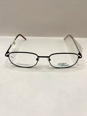 Earth Elements Eyeglasses Titanium WMEE100 229 Demo Lens Brown 53-19-140