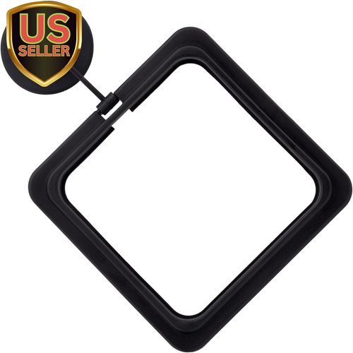 Fish Feeding Ring, Aquarium Fish Floating Food Feeder, Square Shape with Suction