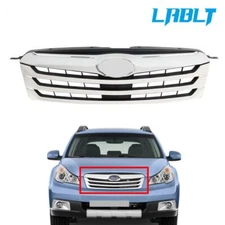 LABLT Front Grille Assembly Silver Painted Plastic For Subaru Outback 2010-2012