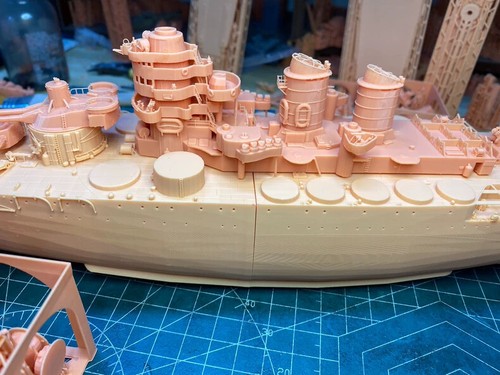 3D Printed 1/350 Italian Navy Andrea Doria Battleship Unpainted Model Kit HOT - 第 4/9 張圖片