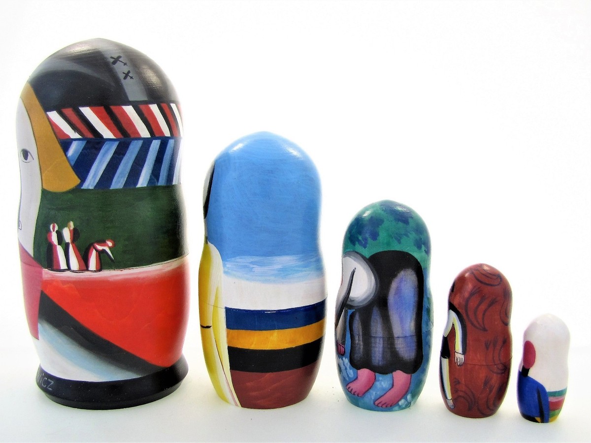 5 Poupées russes exclusive H19 Miro Matriochka Matrioshka ... - eBay