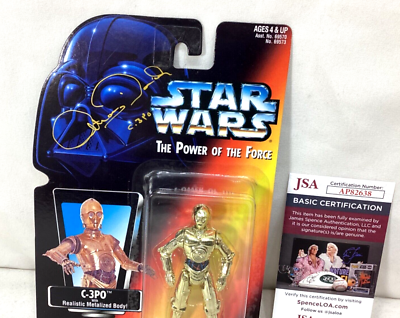 C-3POアンソニーダニエルサイン入りフォトスターウォーズstarwars Star Wars POTF Power of Force C3PO Figure Anthony Daniels Signed