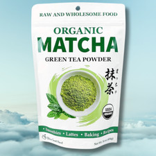 USDA Certified Organic Matcha Green Tea Powder, 1 LB Bag