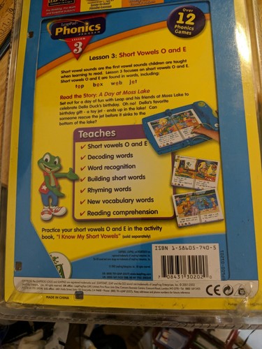 NEW Leap Frog LeapPad Lesson 3 Phonics Book & Cartridge Sealed A Day at MossLake - Picture 7 of 9