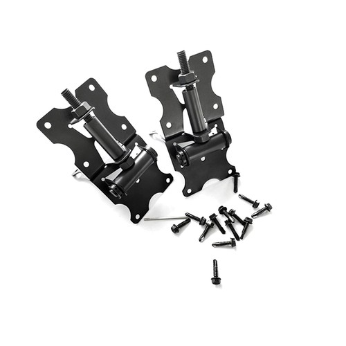 2 Pack Self Closing Gate Hinges for Heavy Duty For Wooden Fences Adjustable